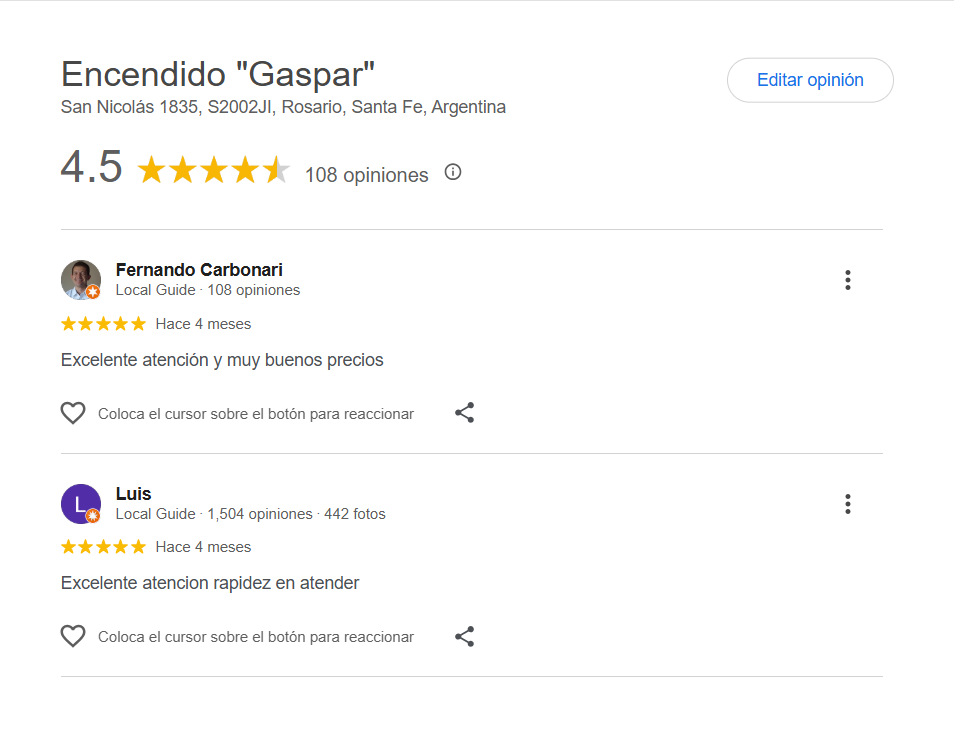Reseña fila 1 #1